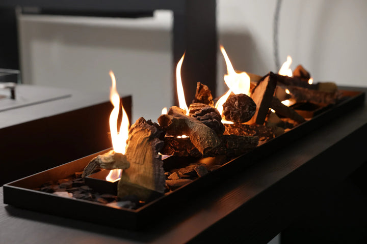 Bioethanol SmartFire Fernbedienung - PRIME A6 100cm mit Deko