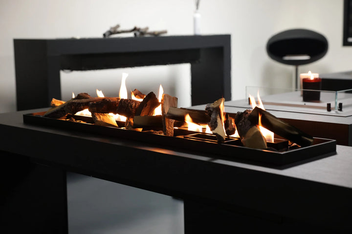 Bioethanol SmartFire Fernbedienung - PRIME A6 100cm mit Deko