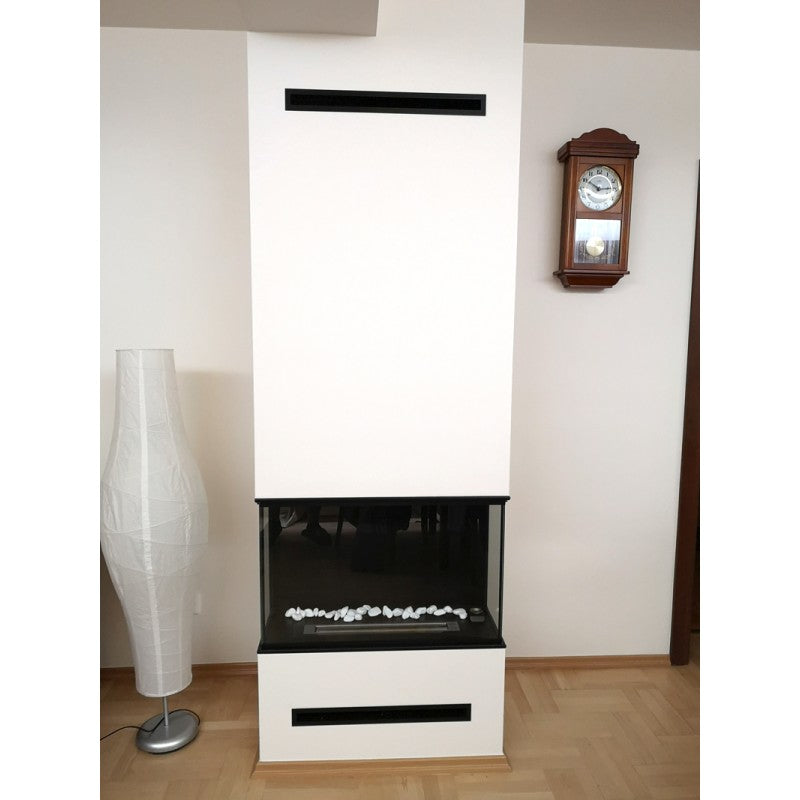 Dreiseitiger Bioethanol Einbaukamin - Reigen 100