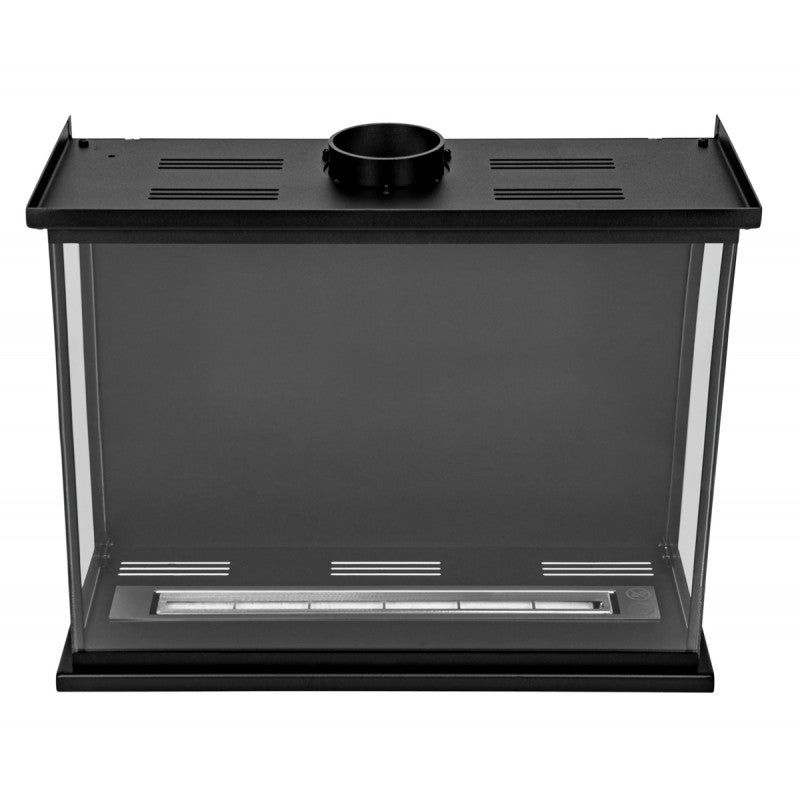 Dreiseitiger Bioethanol Einbaukamin - Reigen 80