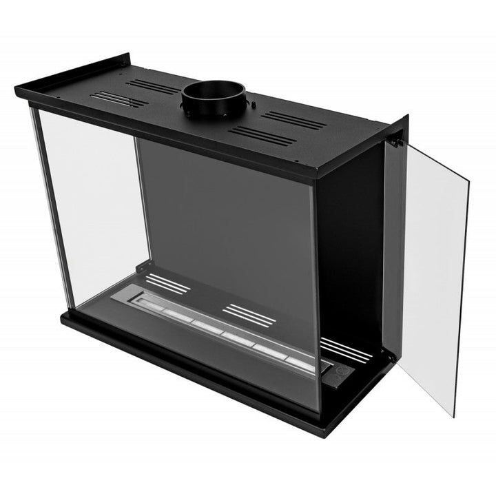 Dreiseitiger Bioethanol Einbaukamin - Reigen 80