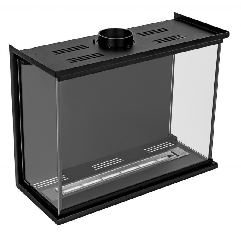 Dreiseitiger Bioethanol Einbaukamin - Reigen 80